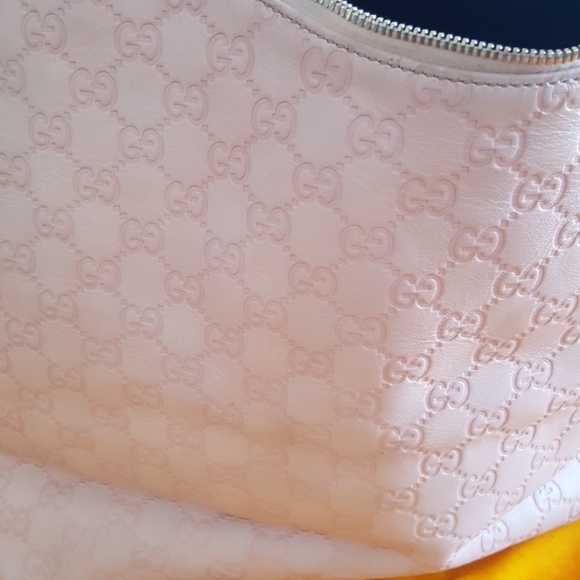GUCCI GG SOFT PINK GUCCISIMA HOBO BAG - Picture 8 of 8